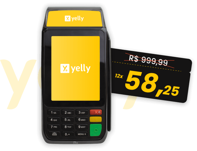 Yelly - a melhor maquininha do mercado